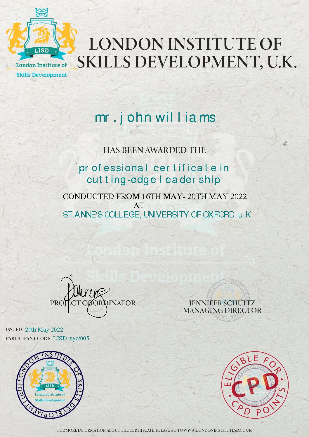 Dummy-New-LISD-certificate