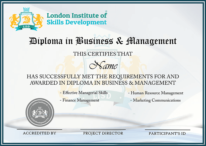 Diploma In Business And Management London Institute Of Skills Development